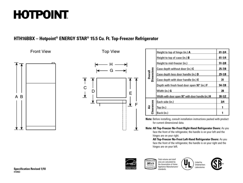 Hotpoint HTH16BBXL User manual