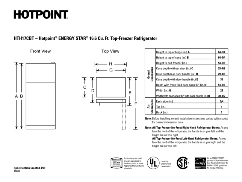 Hotpoint HTH17CBT Manual