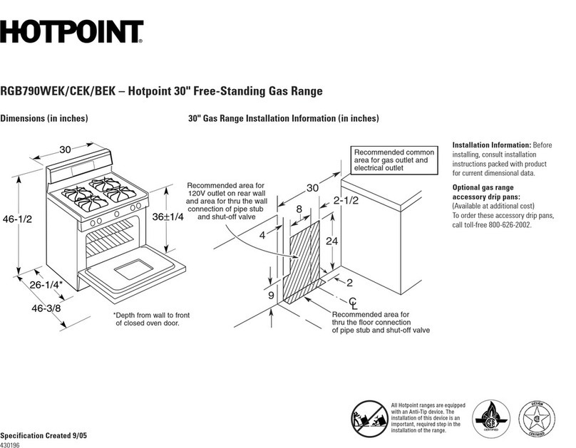 Hotpoint RGB790WEKWW Manual