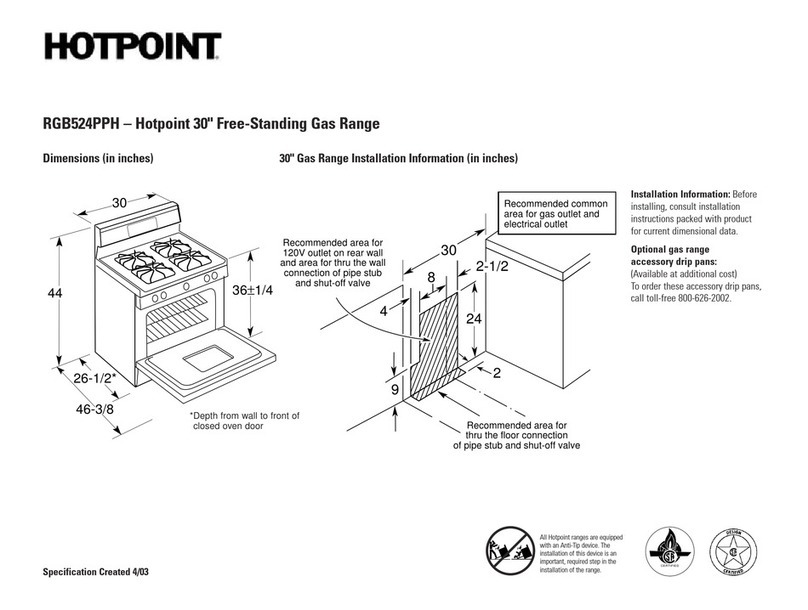 Hotpoint RGB524PPH Manual