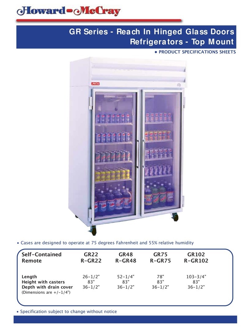 Howard McCray GR102 User manual