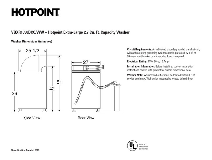 Hotpoint VBXR1090DCC Manual Hotpoint VBXR1090DCC Manual