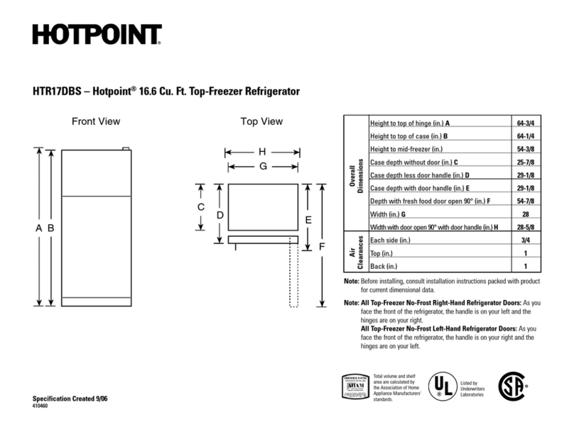 Hotpoint HTR17DBS Manual