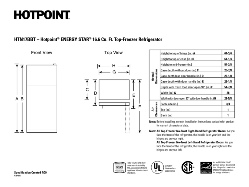Hotpoint HTN17BBTL Manual