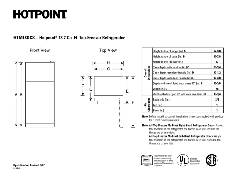 Hotpoint HTM18GCSSA Manual