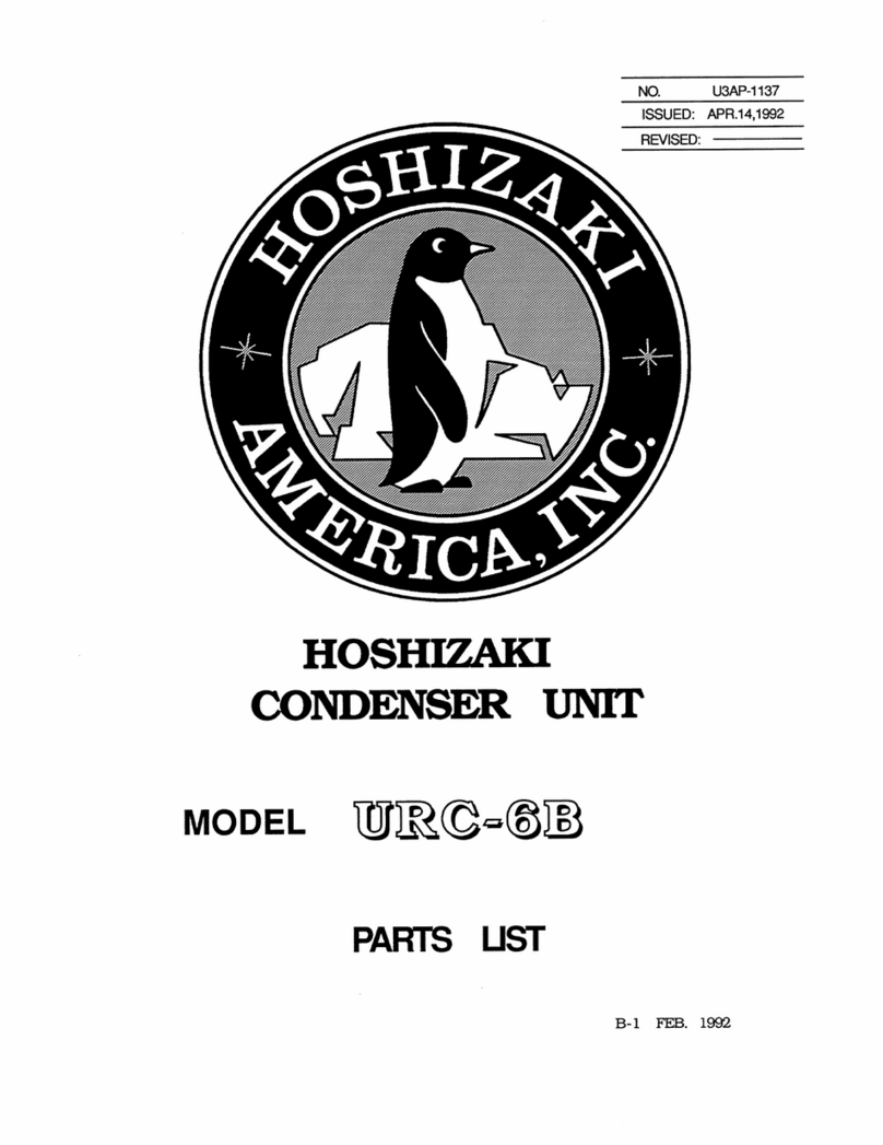Hoshizaki URC-6B parts list
