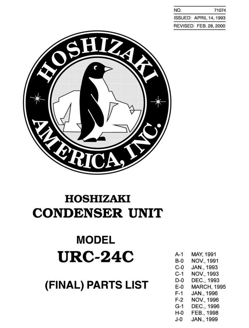 Hoshizaki URC-24C parts list