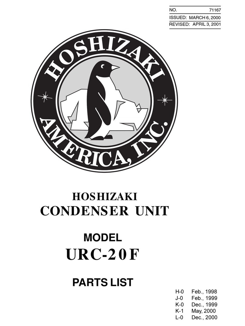Hoshizaki URC-20F parts list