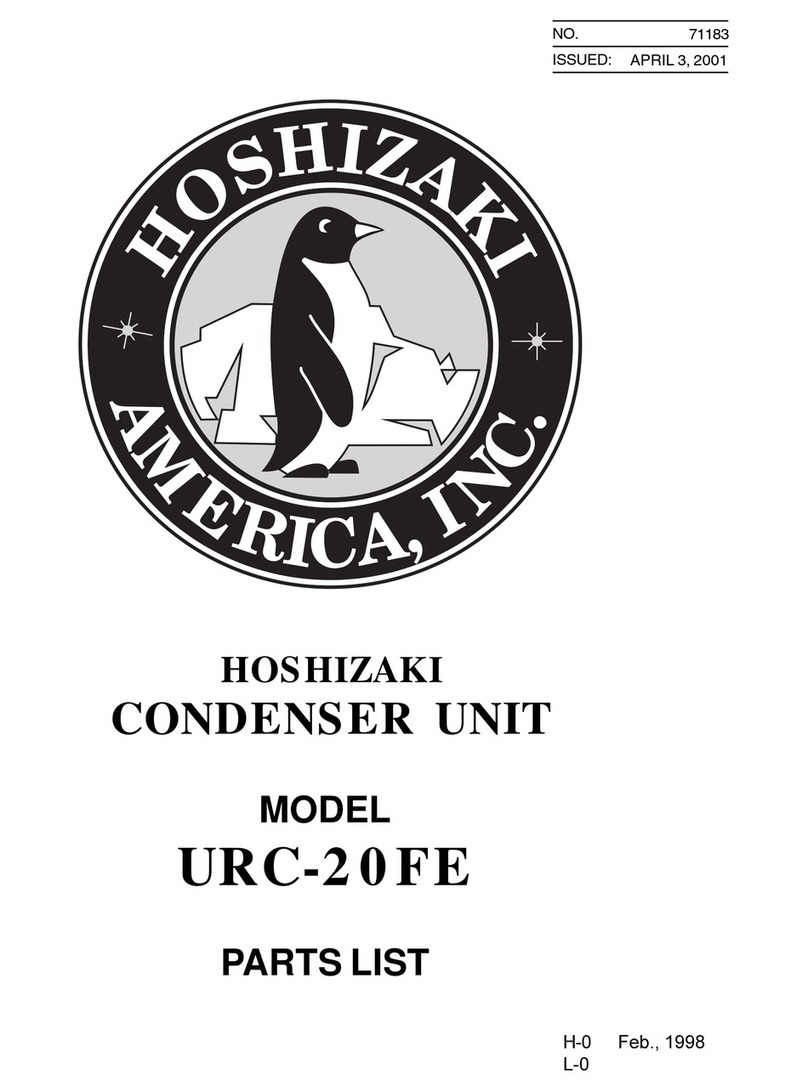 Hoshizaki URC-20FE parts list