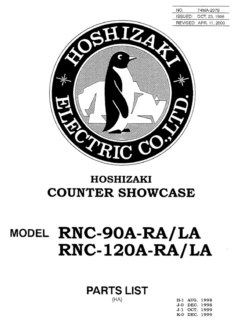Hoshizaki RNC-90A-LA parts list