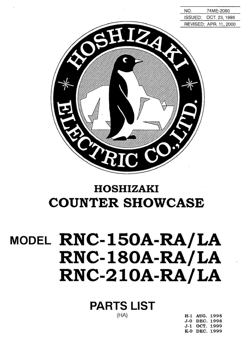 Hoshizaki RNC-150A-LA parts list Hoshizaki RNC-150A-LA parts list