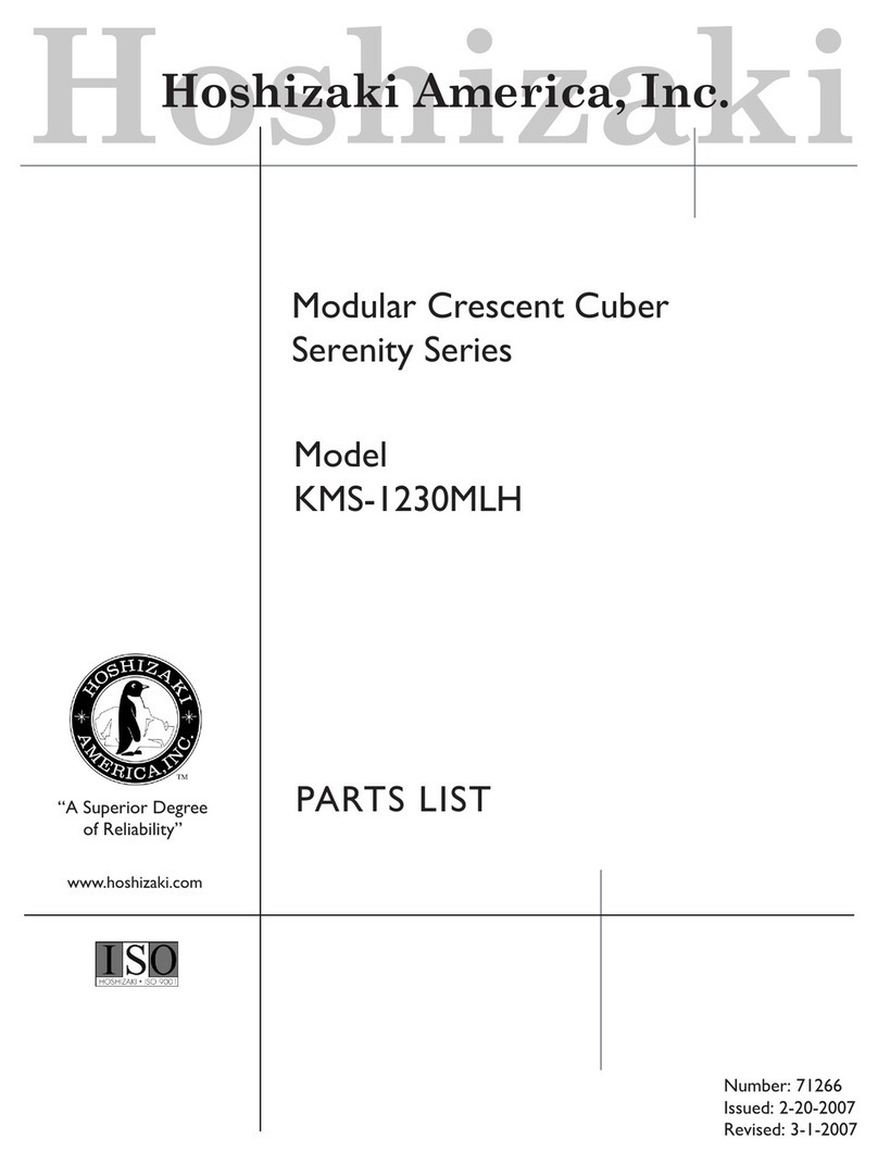 Hoshizaki KMS-1230MLH User manual