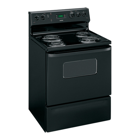 Hotpoint RB526HCC - 30 Inch Electric Range User manual