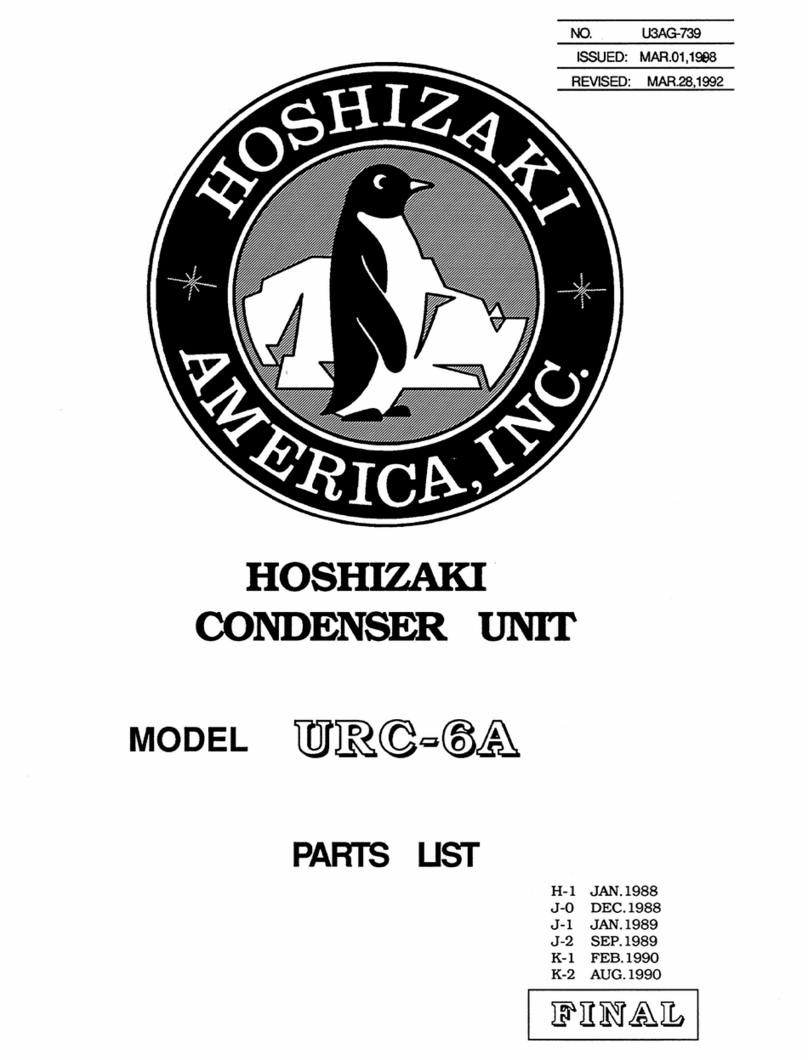 Hoshizaki URC-6A parts list Hoshizaki URC-6A parts list