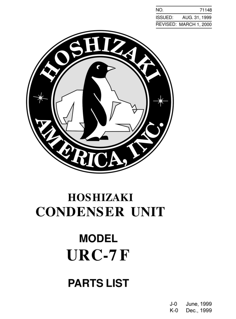 Hoshizaki URC-7F parts list