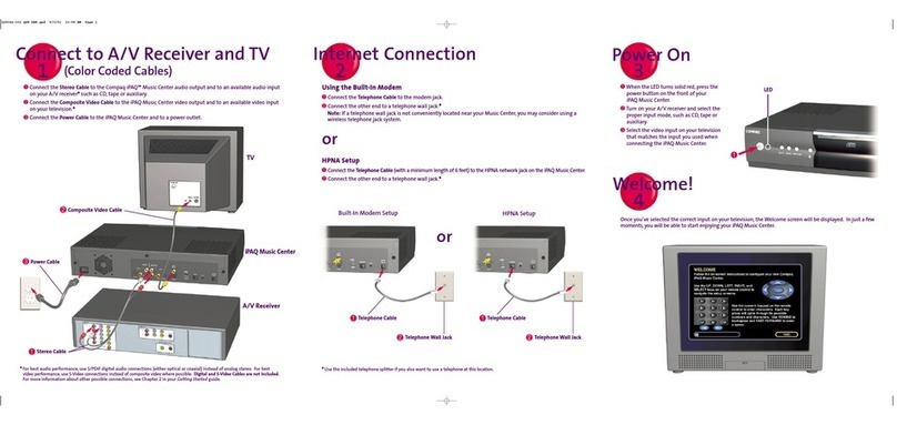 HP MC-1 Quick setup guide