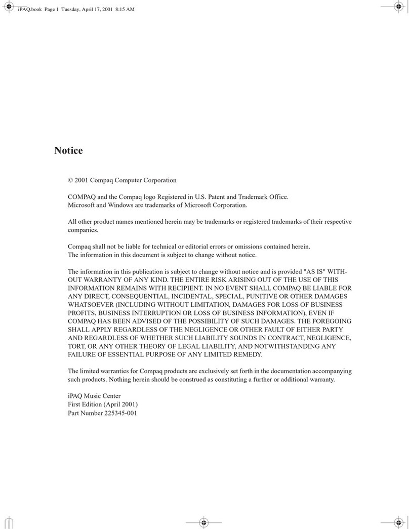 Compaq MC-1 user guide