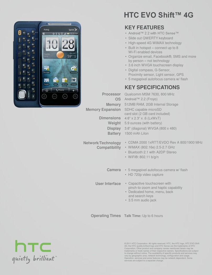 HTC HTC Evo View 4G Specifications