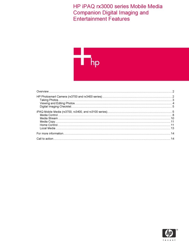 HP iPAQ rx3000 series Instruction and safety manual