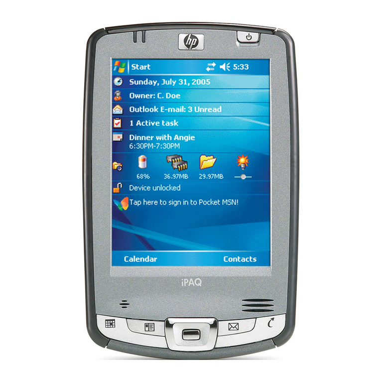 HP iPAQ hx2000 Series Instruction Manual