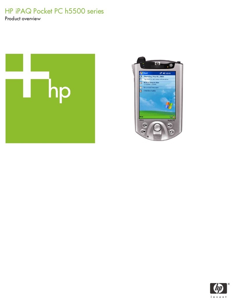 HP iPAQ h5500 Series Operating and safety instructions HP iPAQ h5500 Series Operating and safety instructions