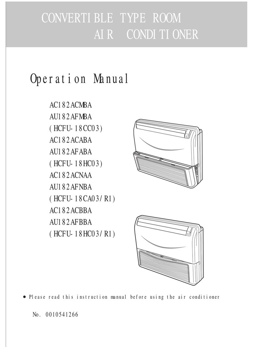 Haier AC182ACABA User manual Haier AC182ACABA User manual