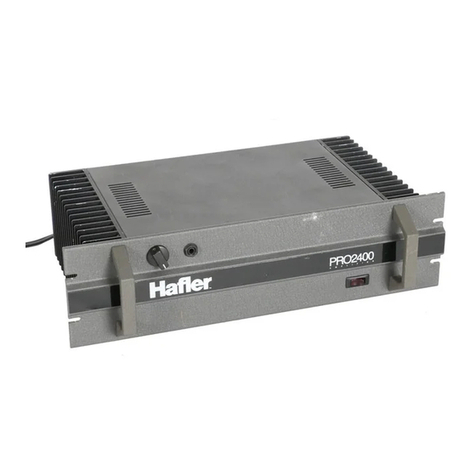 Hafler Pro 2400 User manual