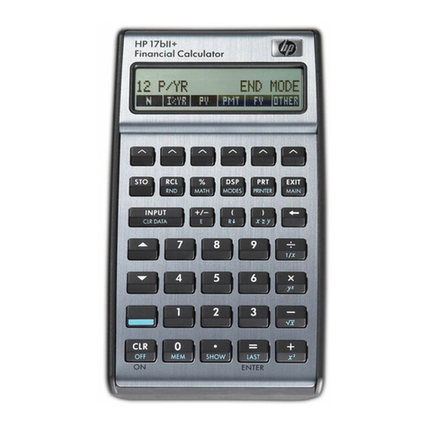 HP 17bll+ User manual