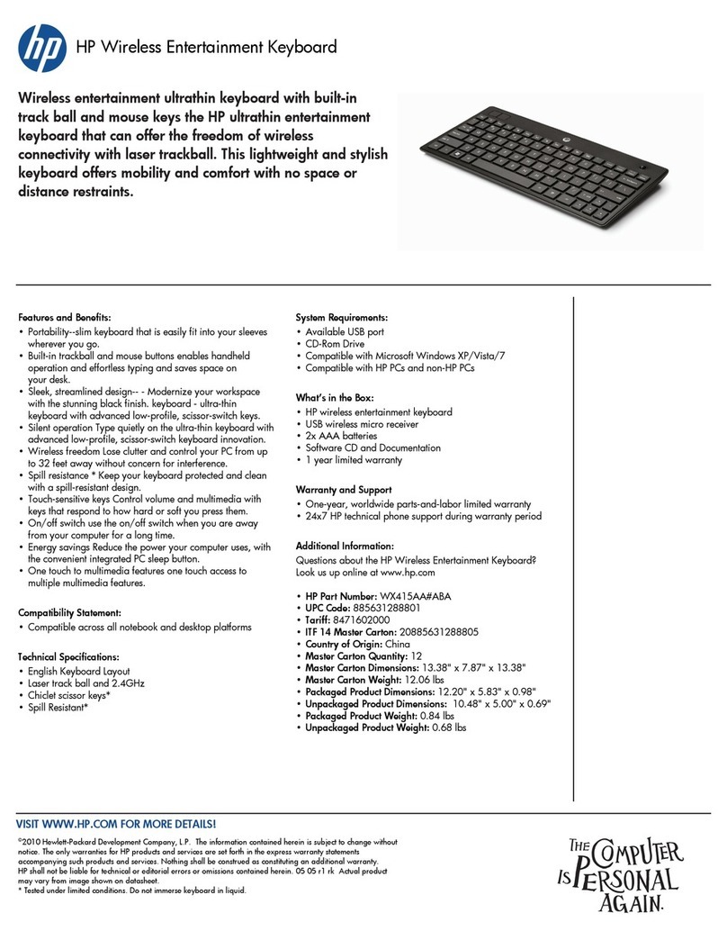 HP WX415AA User manual