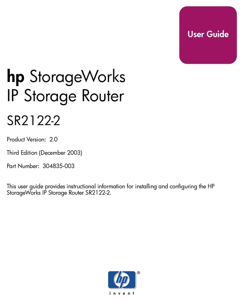 HP StorageWorks SR2122 User manual