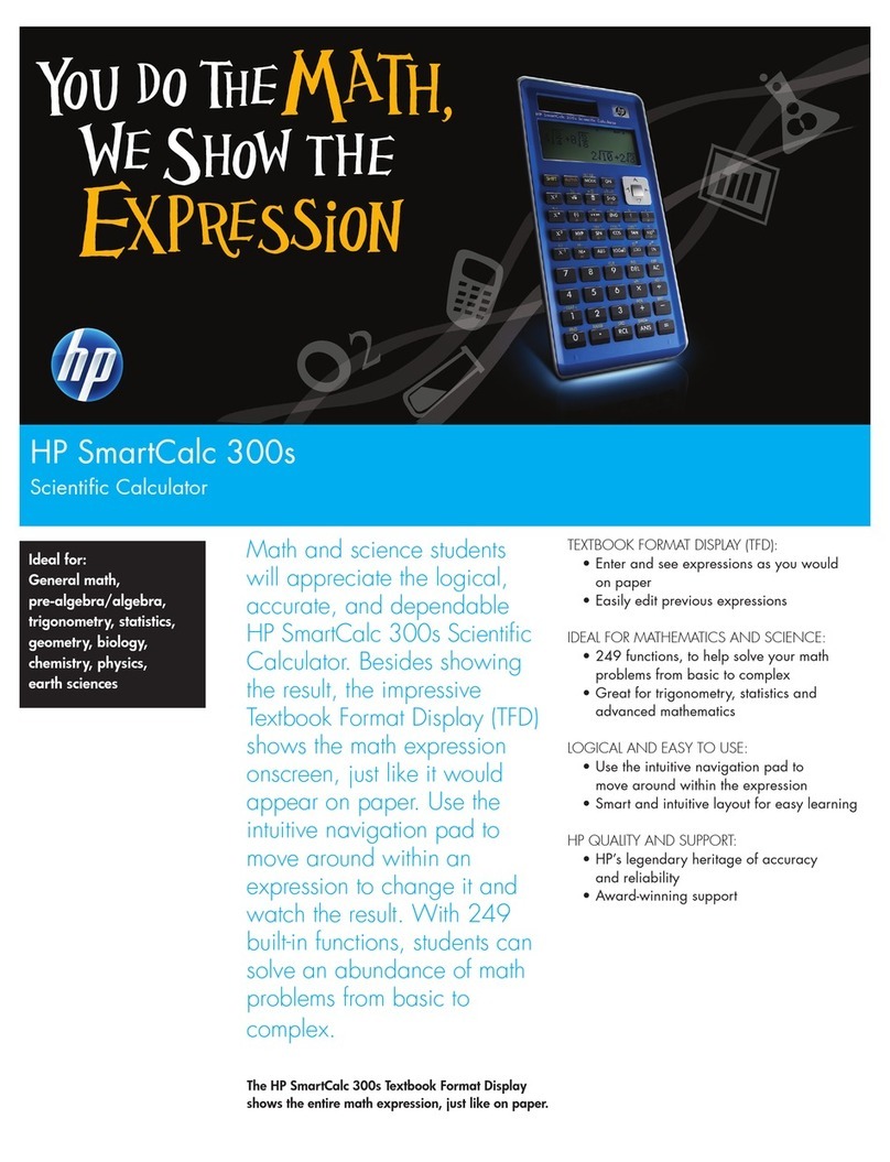 HP SmartCalc 300s User manual