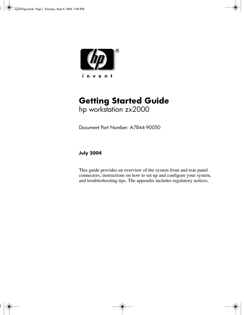 HP ZX2000 User manual