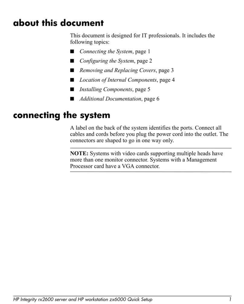 HP Workstation zx6000 Specification sheet