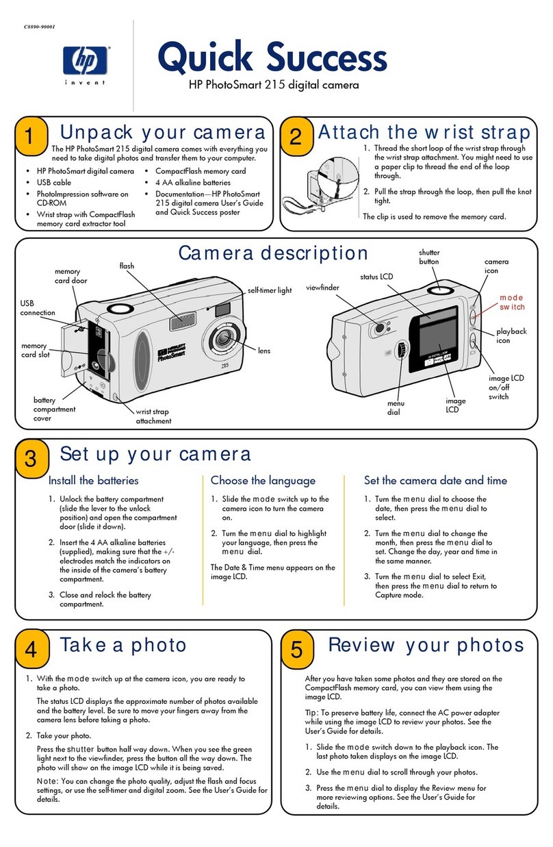 HP Photosmart 215 User manual