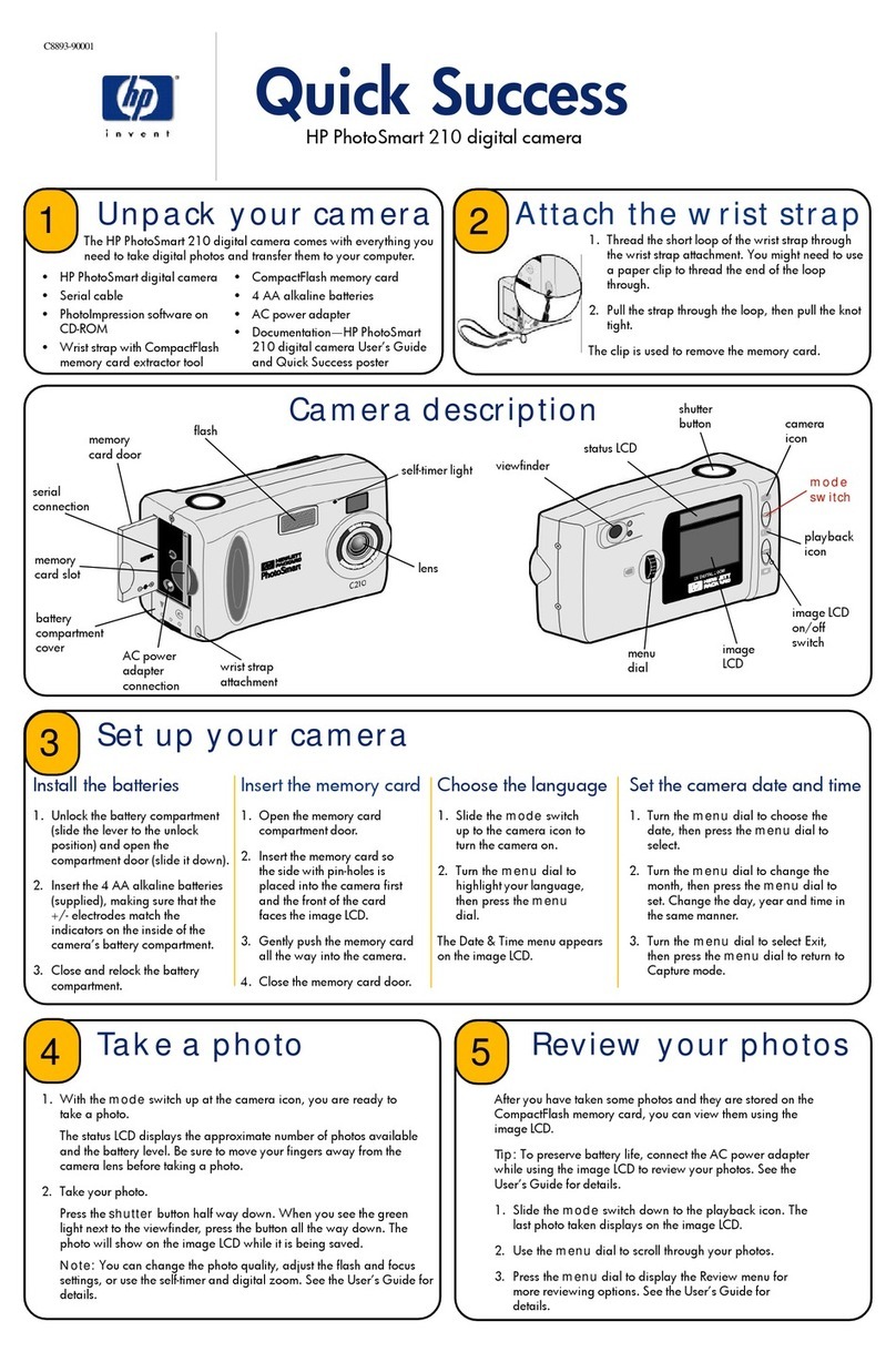 HP Photosmart 210 User manual