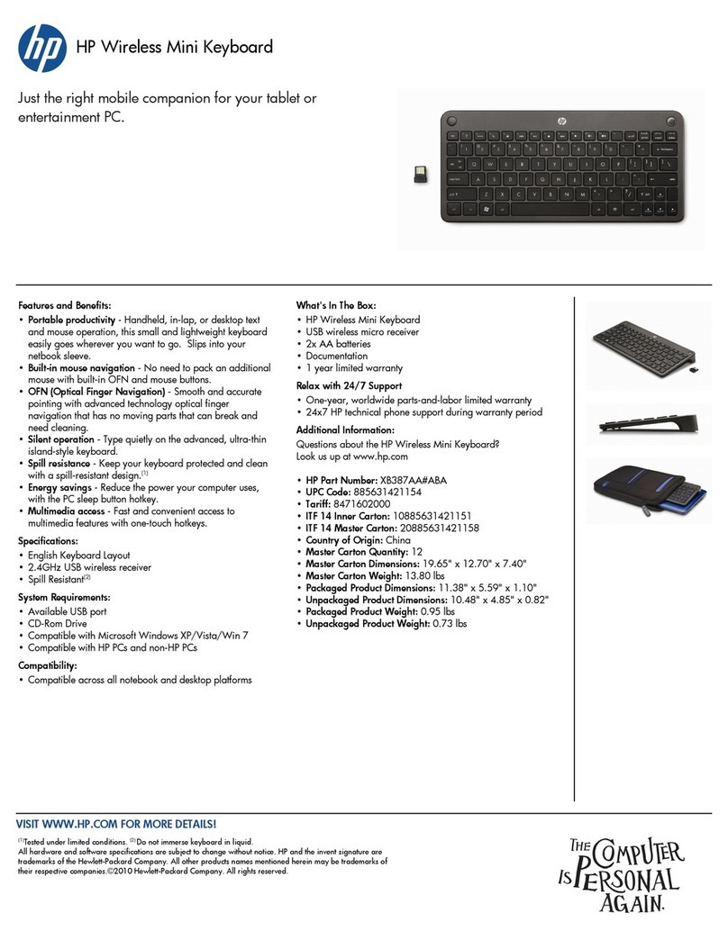 HP XB387AA User manual