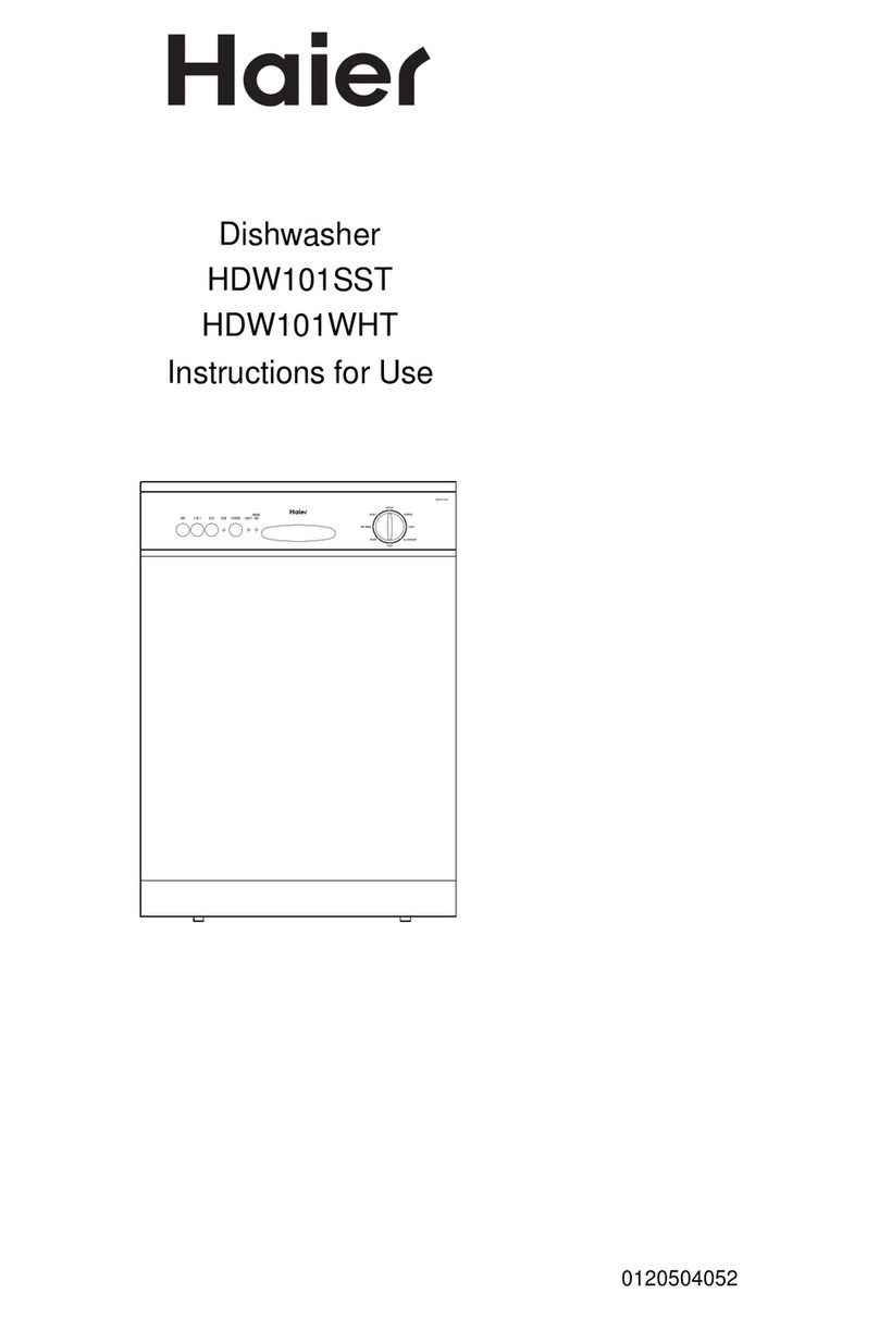 Haier HDW101SS User manual