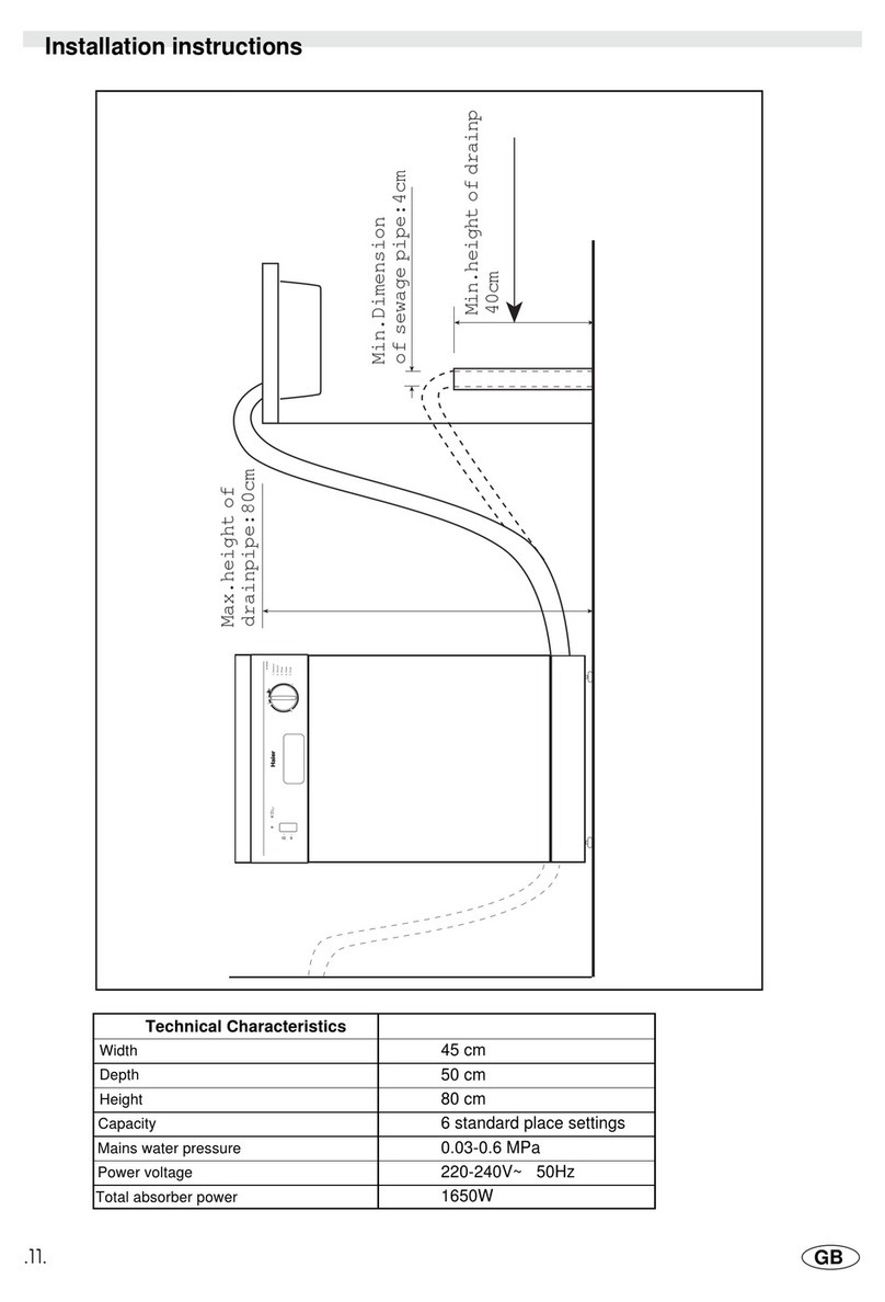 Haier HDW6WH User manual Haier HDW6WH User manual