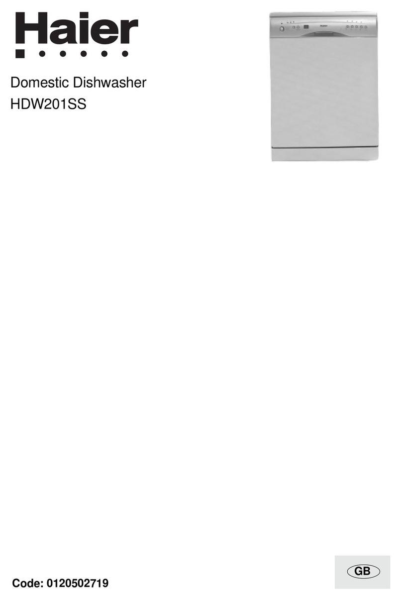 Haier HDW201SS user manual