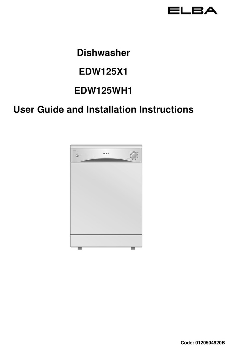 Elba EDW125WH1 User's guide and installation instructions