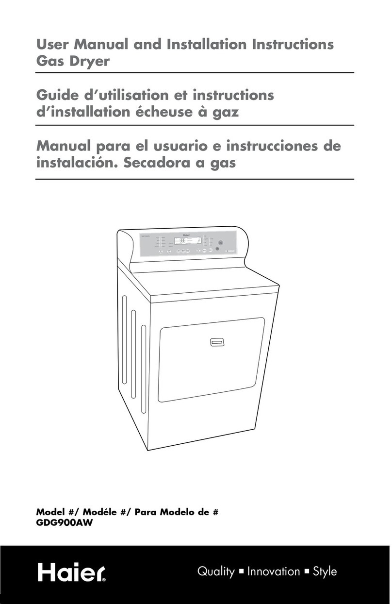 Haier GDG900AW User manual Haier GDG900AW User manual