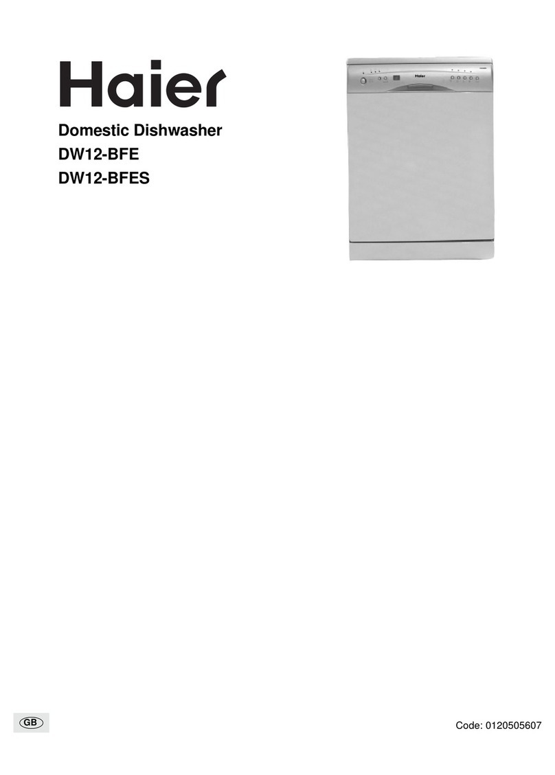 Haier DW12-BFE ME user guide