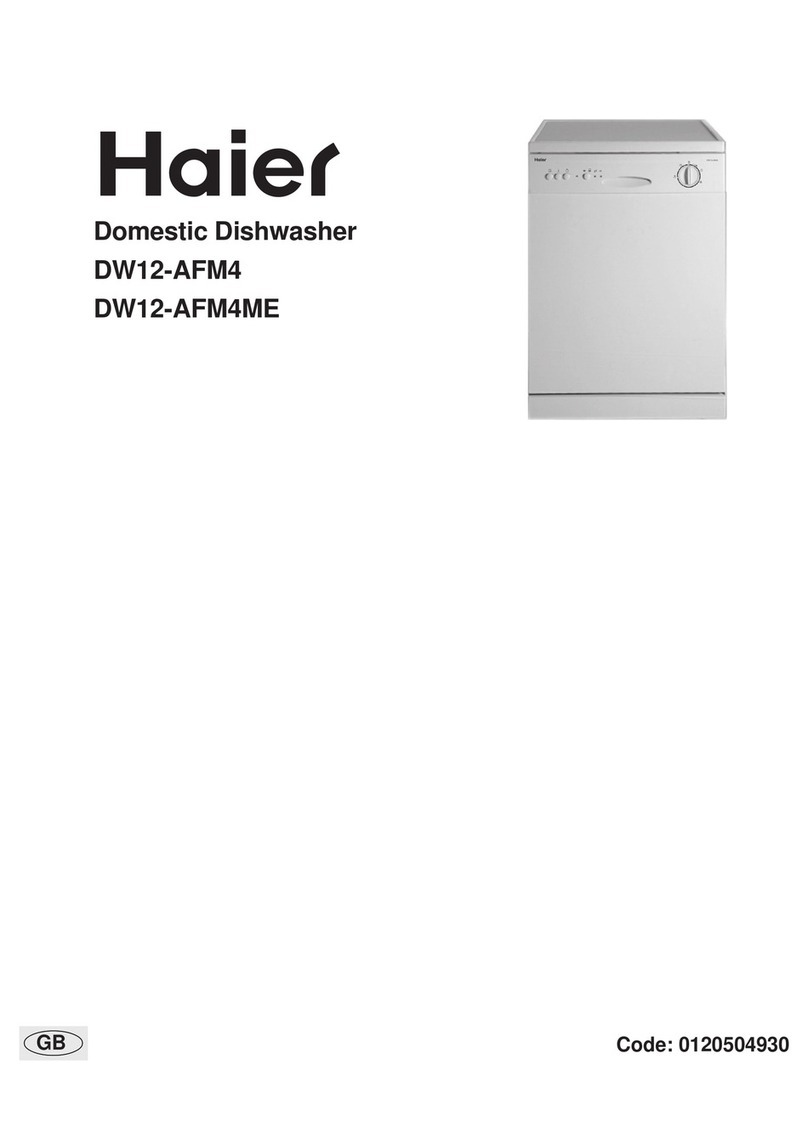Haier DW12-AFM4 User manual Haier DW12-AFM4 User manual