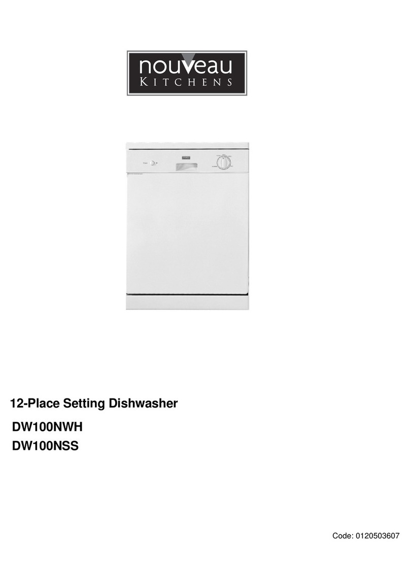 Nouveau Kitchens DW100N user manual