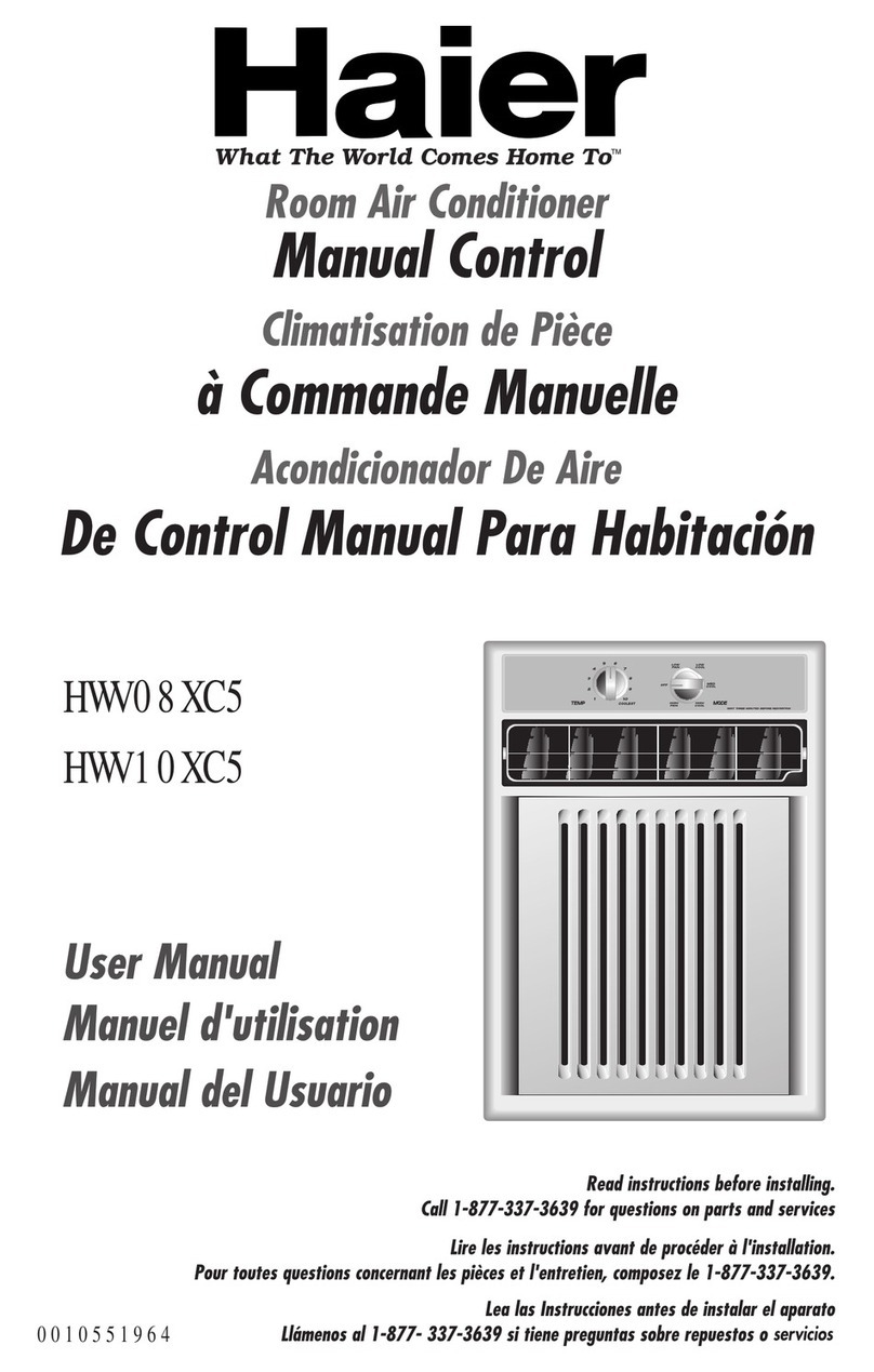 Haier HWV10XC5 User manual Haier HWV10XC5 User manual
