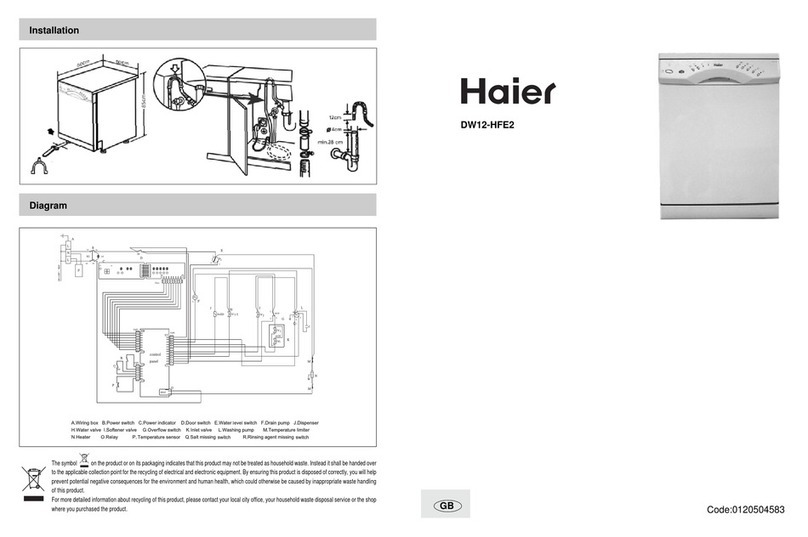 Haier DW12-HFE2 User manual