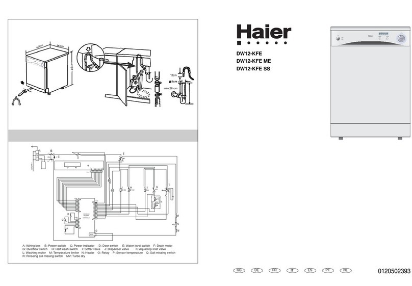 Haier DW12-KFE ME User manual