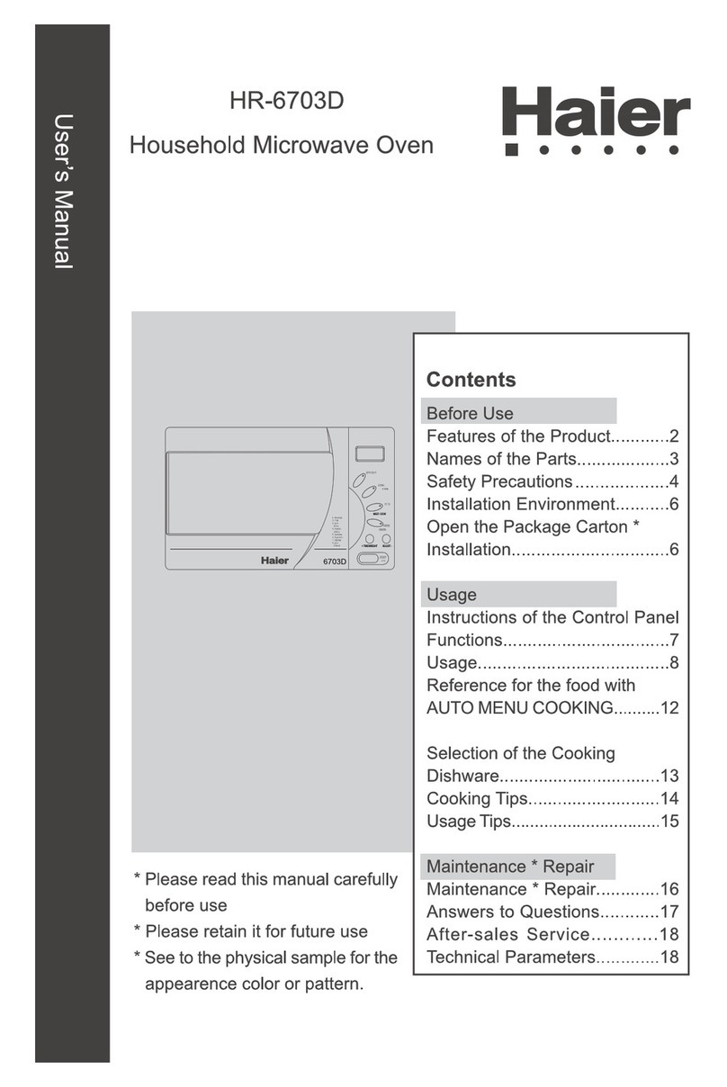 Haier HR-6703D User manual Haier HR-6703D User manual