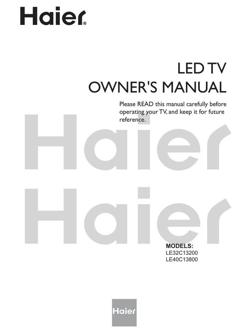 Haier LE40C13800 User manual Haier LE40C13800 User manual