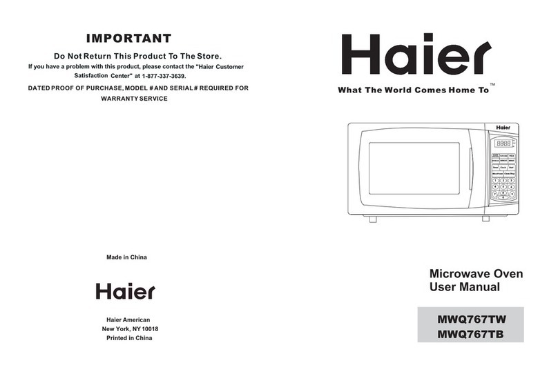 Haier MWQ767T user manual